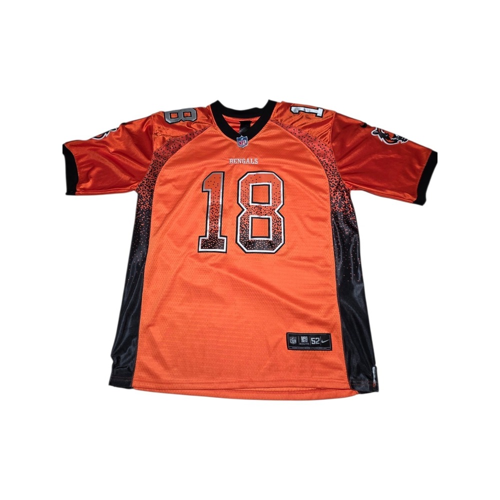 A.j. Green Cincinnati Bengals Nike Men Jersey Orange‎ Black Football-Nfl Logo 52